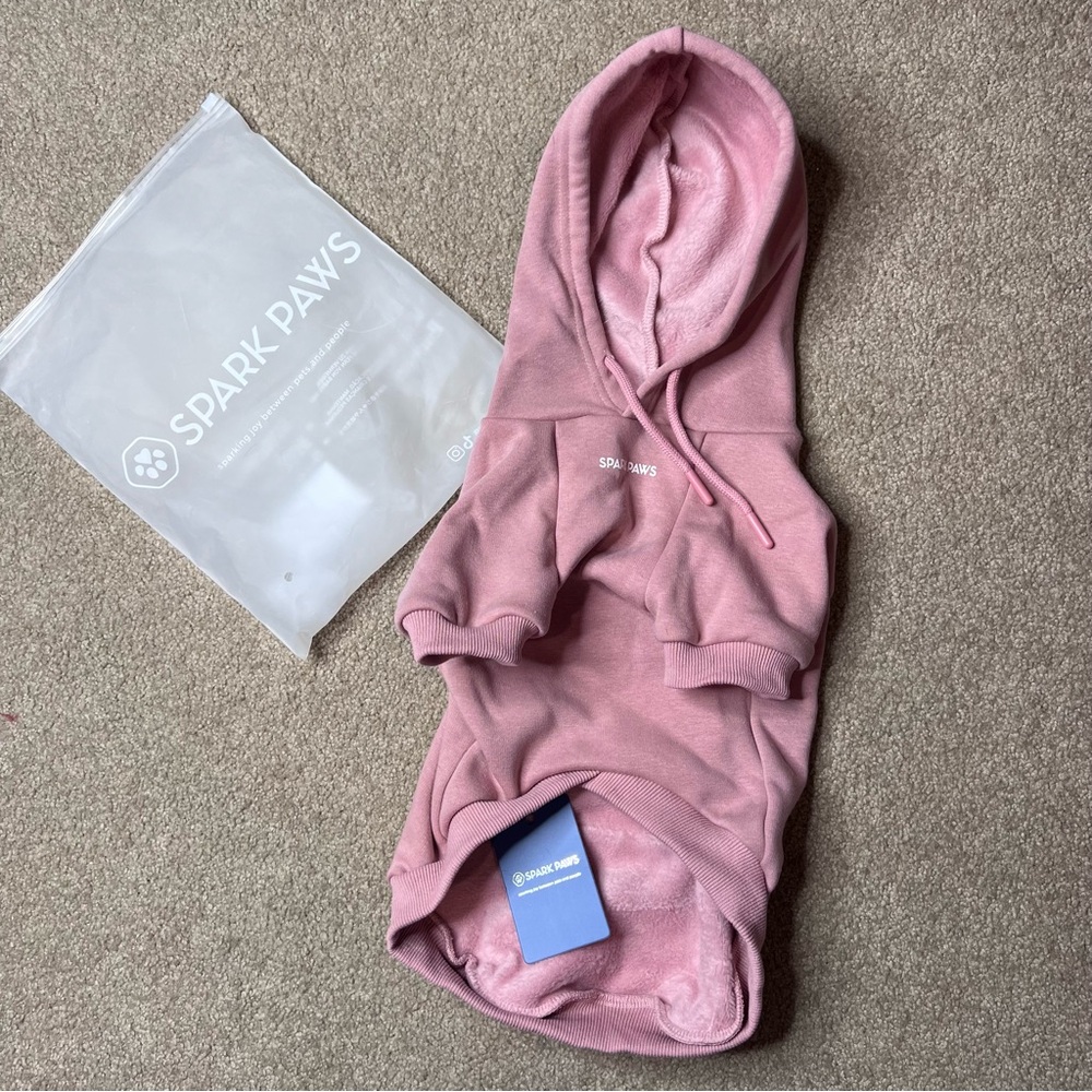 SOLD on Mercari || Dog Pink Hoodie